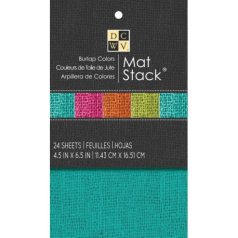   Zsákvászon készlet 4.5X6.5", Burlap / Burlap Colors - vegyes színek (24 db)