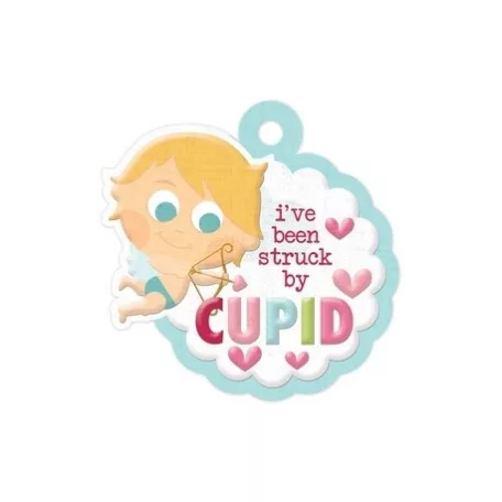 WRMK Dombornyomott címke - Love Struck - Cupid - Ámor (1 db)