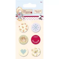   Gombok , Fabric Covered Buttons / Tilly Daydream - textil (6 db)