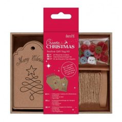   Címke készlet , Create Christmas / Festive Gift Tag Kit -  (8 db)