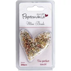   Mini Milton-kapocs , Brads / Mini Brads Metallics - Assorted Gloss (200 db)