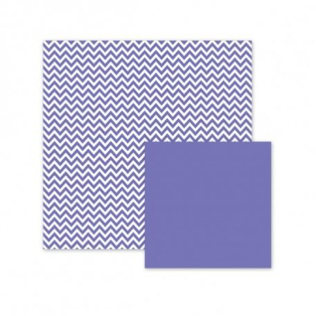 Scrapbook papír 12", Basics / Purple Chevron - Lila (1 ív)