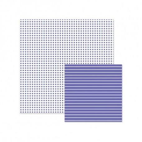 Scrapbook papír 12", Basics / Purple Dot - Lila (1 ív)