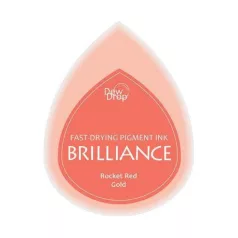   Gyöngyház bélyegzőpárna BD-96, Brilliance / Rocket Red Gold - Rakéta piros-arany (1 db)