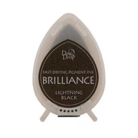 Gyöngyház bélyegzőpárna BD-95, Brilliance / Lightning Black - Fekete villám (1 db)