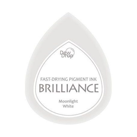 Gyöngyház bélyegzőpárna BD-80, Brilliance / Moonlight White - Holdfény fehér (1 db)