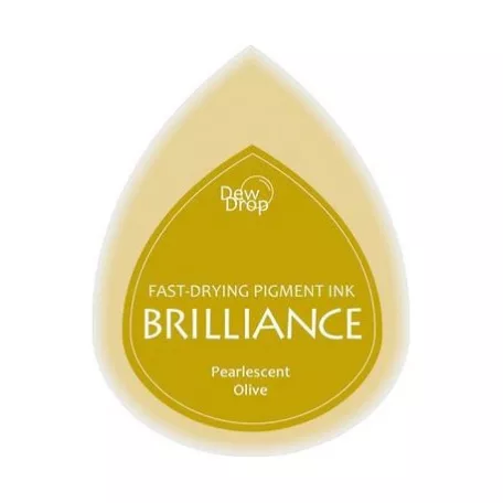 Gyöngyház bélyegzőpárna BD-53, Brilliance / Pearlescent Olive - Olivaolaj (1 db)