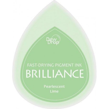 Gyöngyház bélyegzőpárna BD-42, Brilliance / Pearlescent Lime - Lime (1 db)
