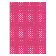   Pergamano Paper A4 - 150g, 61806 / Dots - Pink fehér pöttyös (1 ív)
