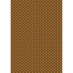   Pergamano Paper A4 - 150g, 61805 / Dots - Barna fehér pöttyös (1 ív)