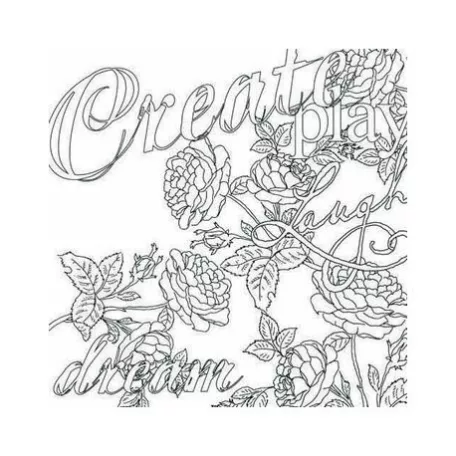 Festhető scrapbook papír 12", Paintables / roslynn -  (1 lap)