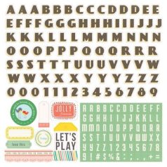 Matrica 12", Simple Life / Alpha Stickers -  (1 ív)