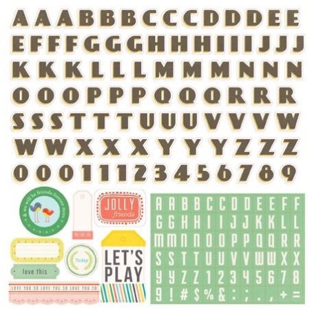 Matrica 12", Simple Life / Alpha Stickers -  (1 ív)