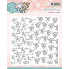   Dombornyomó mappa 15X15 cm, Smiles, Hugs and Kisses / Embossing Folder (1 db)