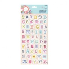   Matrica , Bellissima / Alphabet Stickers Foiled - 58 pcs -  (1 ív)