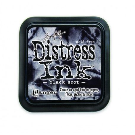 Bélyegzőpárna , Distress Ink / Tim Holtz - black soot (1 db)