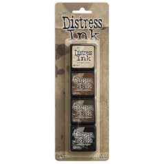   Mini Bélyegzőpárna készlet , Distress Mini Ink / Tim Holtz - Kit 3 (4 db)
