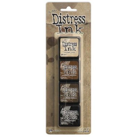Mini Bélyegzőpárna készlet , Distress Mini Ink / Tim Holtz - Kit 3 (4 db)