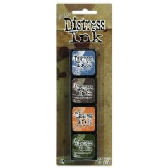   Mini Bélyegzőpárna készlet , Distress Mini Ink / Tim Holtz - Kit 9 (4 db)