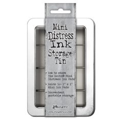  Mini Bélyegzőpárna tároló (üres) - Tim Holtz Distress Ink Mini Pad Storage Tin (1 db)