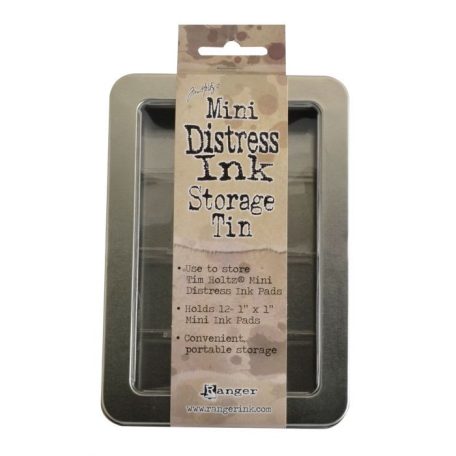 Mini Bélyegzőpárna tároló , Distress Mini Ink / Tim Holtz - storage tin (1 db)