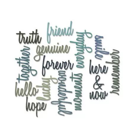 Vágósablon 660225, ThinLits / Set Friendship Words -  (16 db)