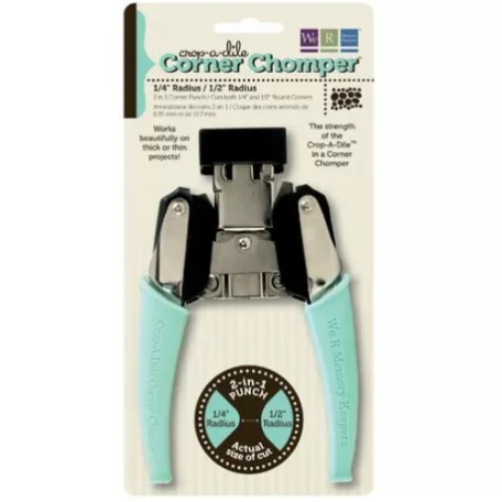 Saroklekerekítő, Corner Chompers 1/4 Inch & 1/2 Inch Radius / WRMK Crop-A-Dile (1 db)