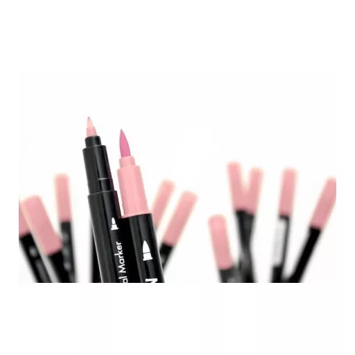 Tsukineko Kétvégű filctoll - Angel Pink - Memento Dual Marker (1 db)