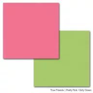   Alapkarton 12", True Friend / Pretty Pink / Girly Green - kétoldalas (1 ív)