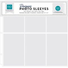   Albumtasak 12", Photo Sleeves / 6X4 Inch Vertical -  (10 ív)
