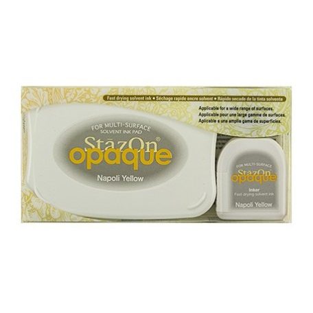 Tintapárna + utántöltő , StazOn Opaque & Inker / Set - Napoli Yellow (1 csomag)