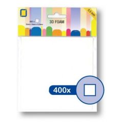   3D ragasztó kocka 0.5 mm, 3D Foam / öntapadós - fehér (1 ív)