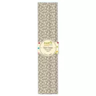   Papír szívószál , Party / Paper Straws - Grey Floral (12 db)