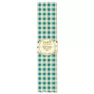   Papír szívószál , Party / Paper Straws - Teal Plaid (12 db)