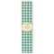 Papír szívószál , Party / Paper Straws - Teal Plaid (12 db)
