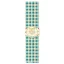Papír szívószál , Party / Paper Straws - Teal Plaid (12 db)