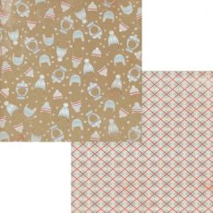   Kreatív papír 12", Cozy / Bundle - kétoldalas (1 ív)