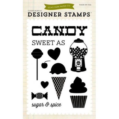 Szilikonbélyegző készlet , 4X6 Stamp / Sweet As Candy (1 csomag)