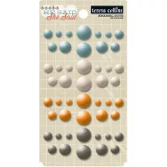   Díszítő pötty , Enamel Dots / He Said, She Said -  (48 db)