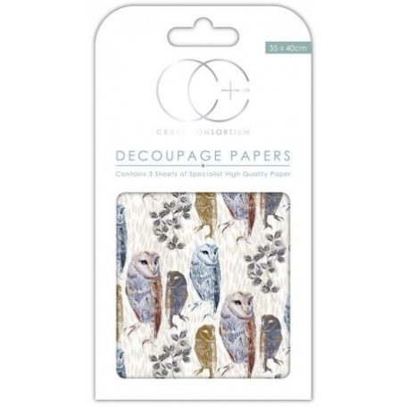 Decoupage papír 35x40 cm, Decoupage Papers / Loxely -  (3 ív)