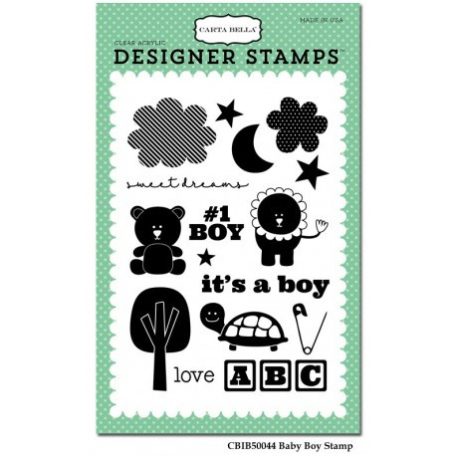 Szilikonbélyegző készlet 4x6 Inch, It's a Boy / Designer Stamps (1 csomag)
