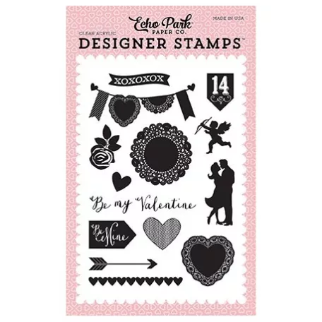 Szilikonbélyegző készlet 4x6 Inch, Blowing Kisses / Designer Stamps (1 csomag)