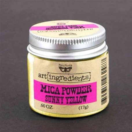 Pigment Por , Finnabair - Art Ingredients / Mica Powder - Sunshine Yellow (17 gramm)