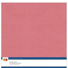   Kreatív papír, alapkarton 12", Linen carton / Vászon textúra - Flamingó (10 ív)