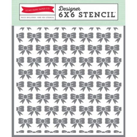 Stencil 6", Petticoats & Pinstripes Girl / Stencil - Bows (1 db)