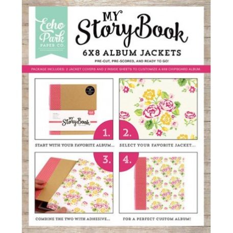 Album borító 6x8 , My Storybook / Album Jacket - Petticoats & Pinstripes Girl (1 csomag)