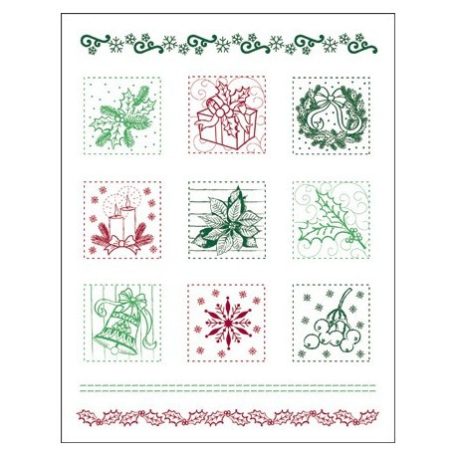 Szilikonbélyegző készlet , Silicone Stamps / Viva Decor - Weihnachts Patchwork (1 csomag)