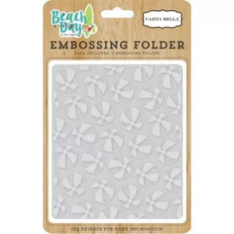 Domborító mappa , Beach Day / Embossing Folder - Beach Ball  (1 db)