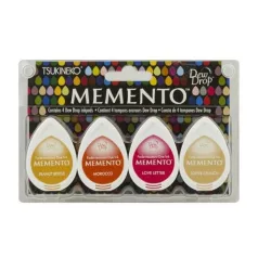   Tsukineko Tintapárna készlet - Golden Sunset - Memento Dew Drop Ink Pad (4 db)
