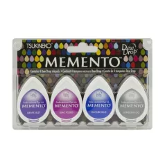   Tsukineko Tintapárna készlet - Rainy Daze - Memento Dew Drop Ink Pad (4 db)